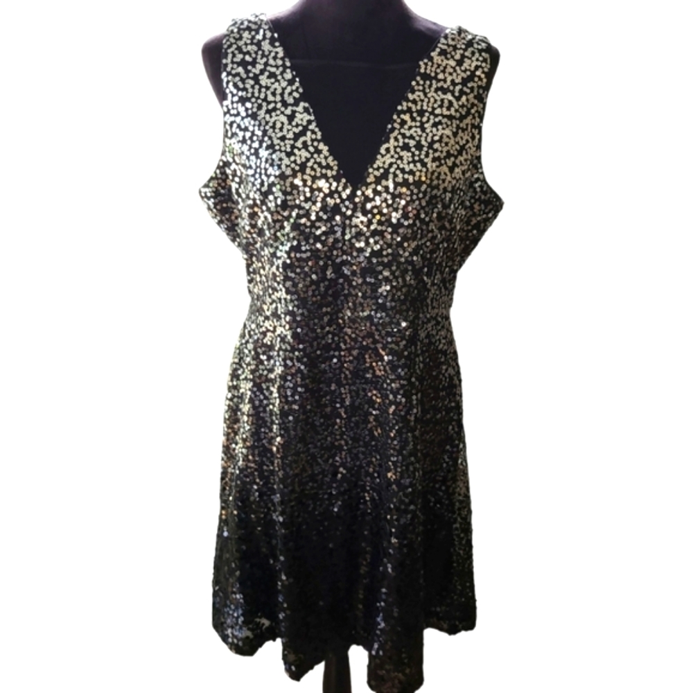 Jessica Simpson Sequin Sleeveless Dress Size 12 EUC Cruise, Resort, Party